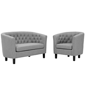 Modway Furniture Modern Prospect 2 Piece Upholstered Fabric Loveseat and Armchair Set - EEI-3148