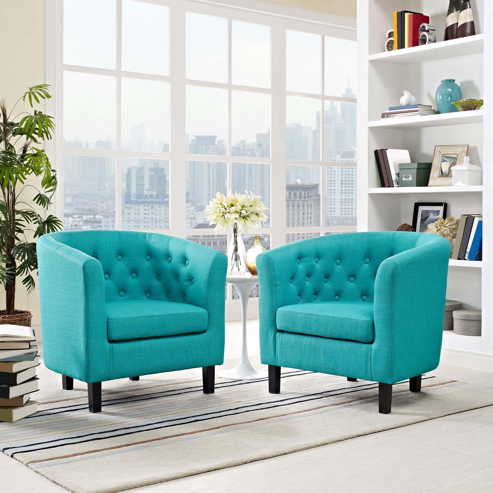 Modway Furniture Modern Prospect 2 Piece Upholstered Fabric Armchair Set - EEI-3150