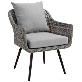 Modway Furniture Modern Endeavor Armchair Outdoor Patio Wicker Rattan Set of 2 - EEI-3176