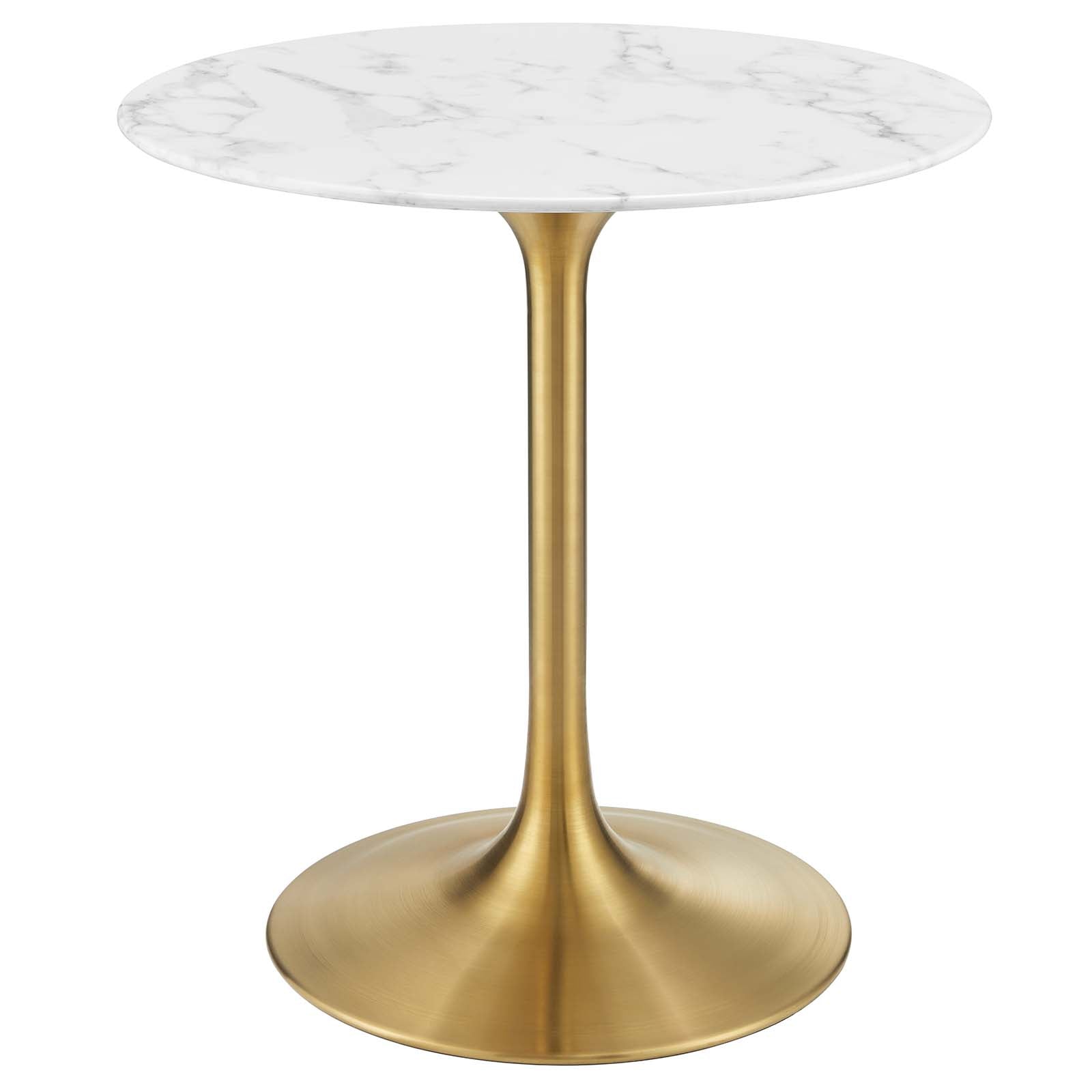 Modway Furniture Modern Lippa 28" Round Artificial Marble Dining Table - EEI-3213
