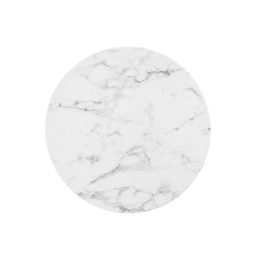 Modway Furniture Modern Lippa 28" Round Artificial Marble Dining Table - EEI-3213