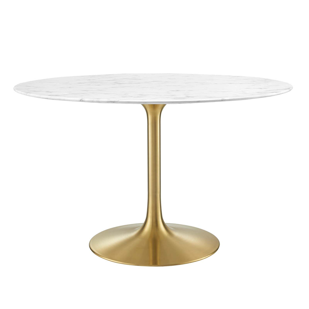 Modway Furniture Modern Lippa 47" Round Artificial Marble Dining Table - EEI-3232