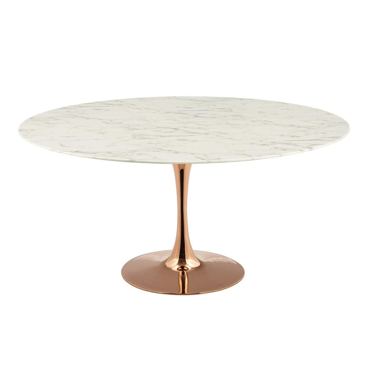 Modway Furniture Modern Lippa 60" Round Artificial Marble Dining Table - EEI-3245