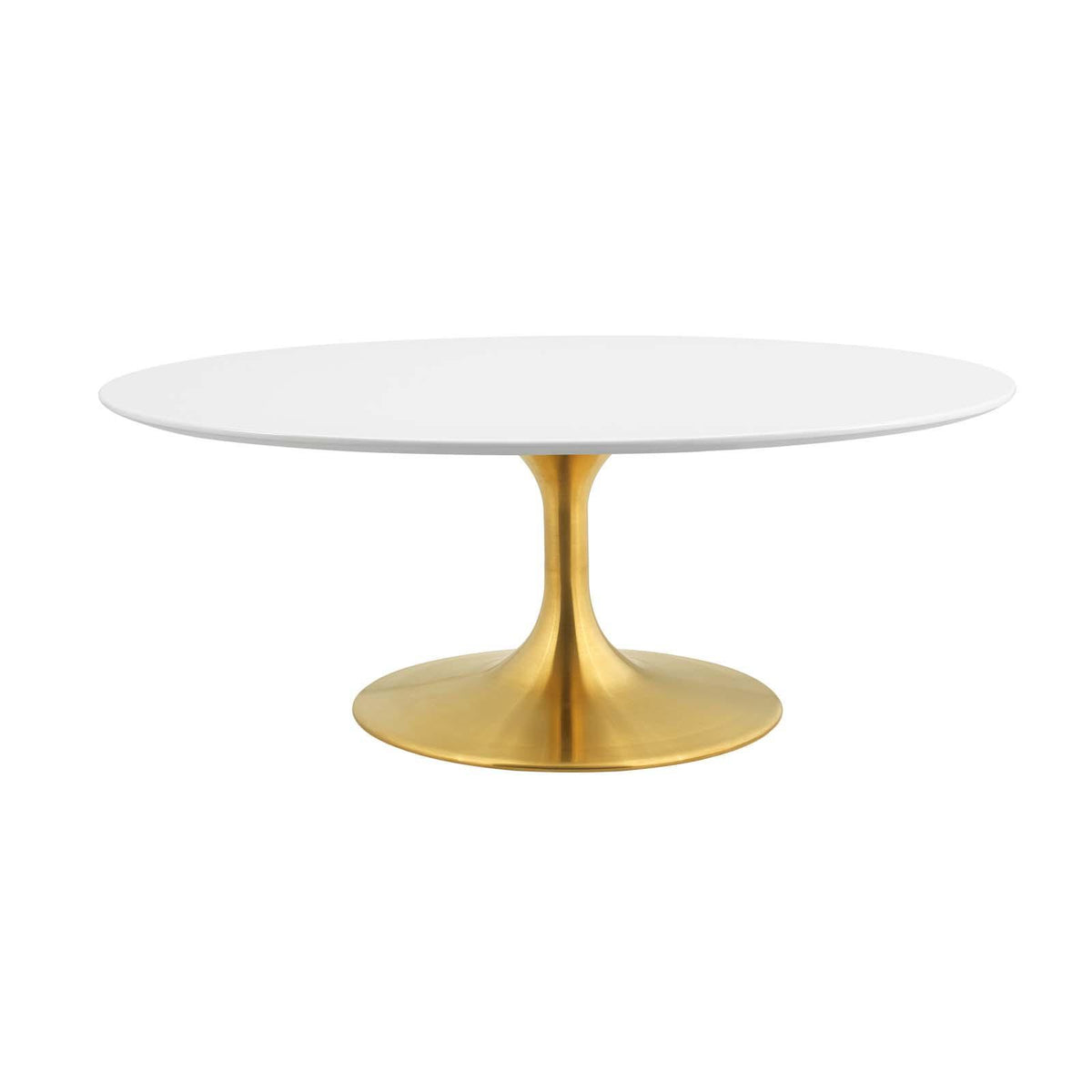 Modway Furniture Modern Lippa 42" Oval-Shaped Wood Top Coffee Table - EEI-3248