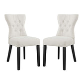 Modway Furniture Modern Silhouette Dining Side Chairs Upholstered Fabric Set of 2 - EEI-3327