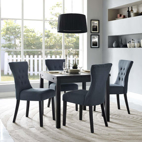 Modway Furniture Modern Silhouette Dining Side Chairs Upholstered Fabric Set of 4 - EEI-3328
