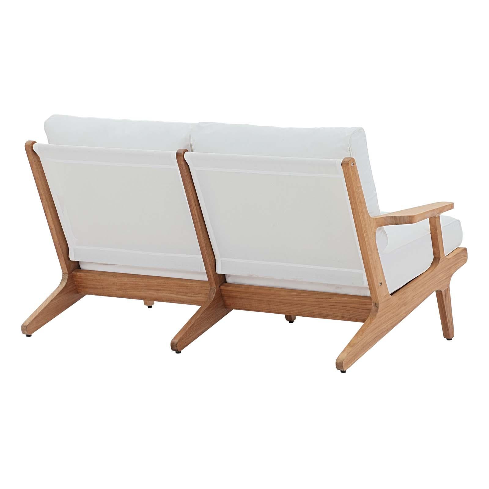 Modway Furniture Modern Saratoga 5 Piece Outdoor Patio Teak Set - EEI-3330