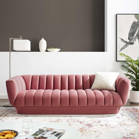 Modway Furniture Modern Entertain Vertical Channel Tufted Performance Velvet Sofa - EEI-3351