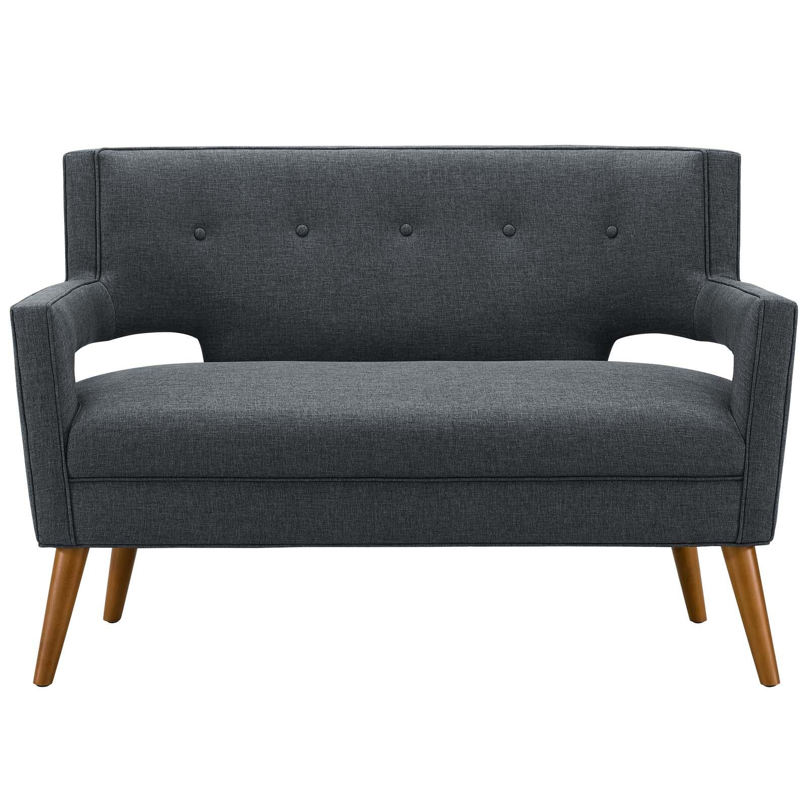 Modway Furniture Modern Sheer Upholstered Fabric Loveseat - EEI-3353