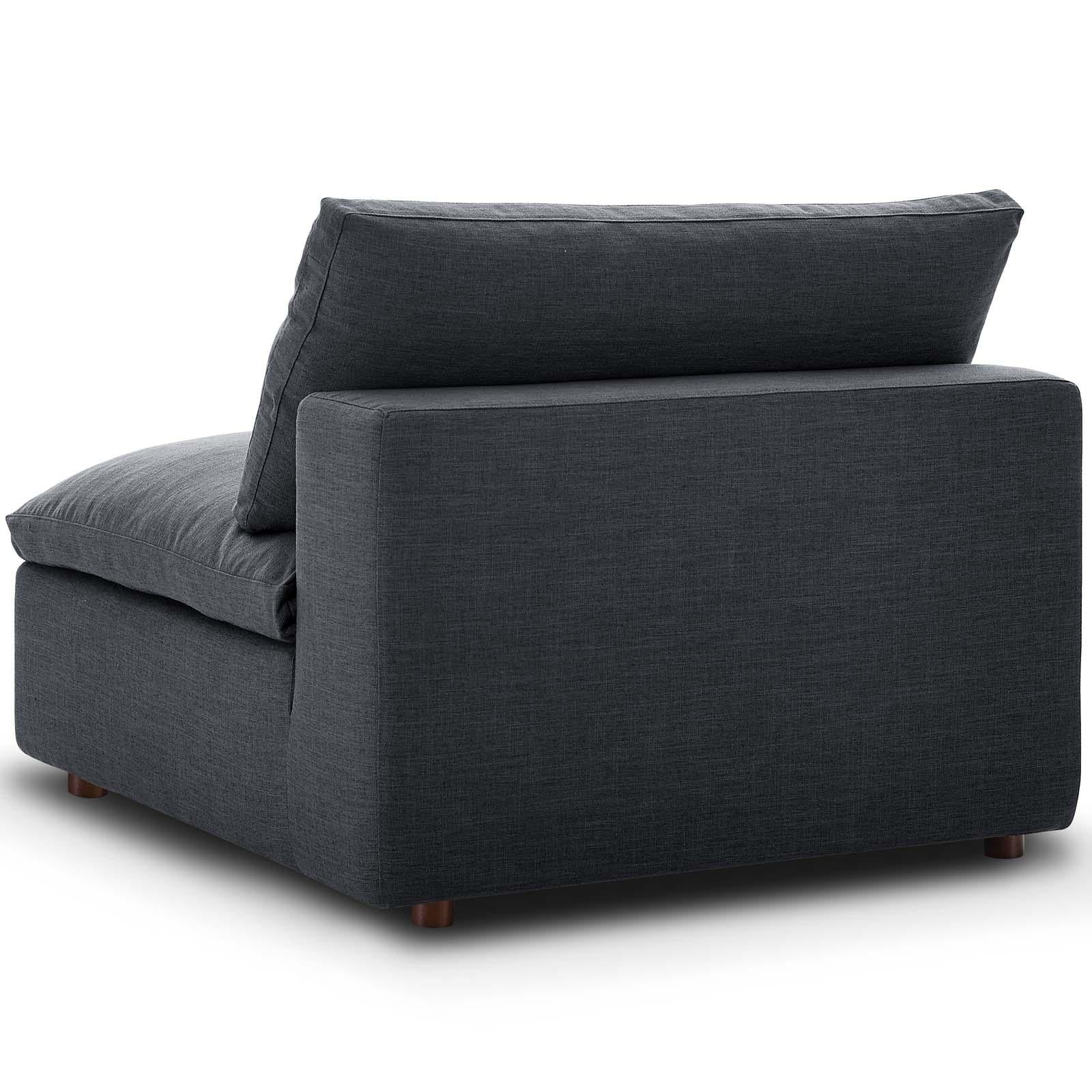 Modway Furniture Modern Commix Down Filled Overstuffed 6 Piece Sectional Sofa Set - EEI-3361
