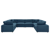 Modway Furniture Modern Commix Down Filled Overstuffed 8-Piece Sectional Sofa - EEI-3363