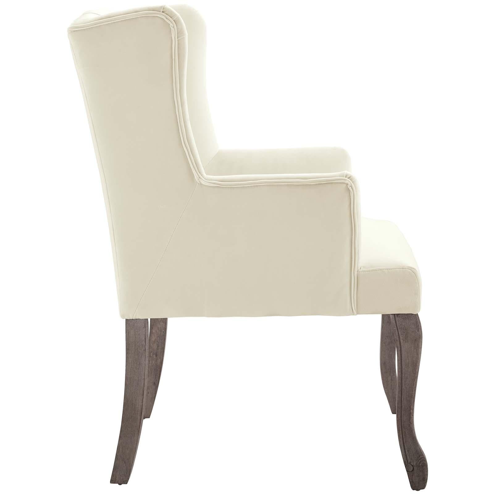 Modway Furniture Modern Realm French Vintage Dining Performance Velvet Armchair - EEI-3366