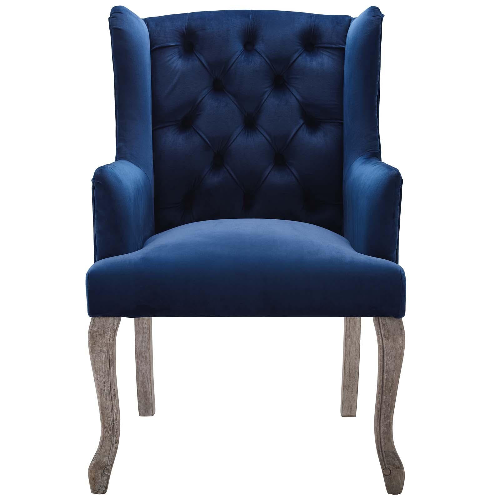Modway Furniture Modern Realm French Vintage Dining Performance Velvet Armchair - EEI-3366