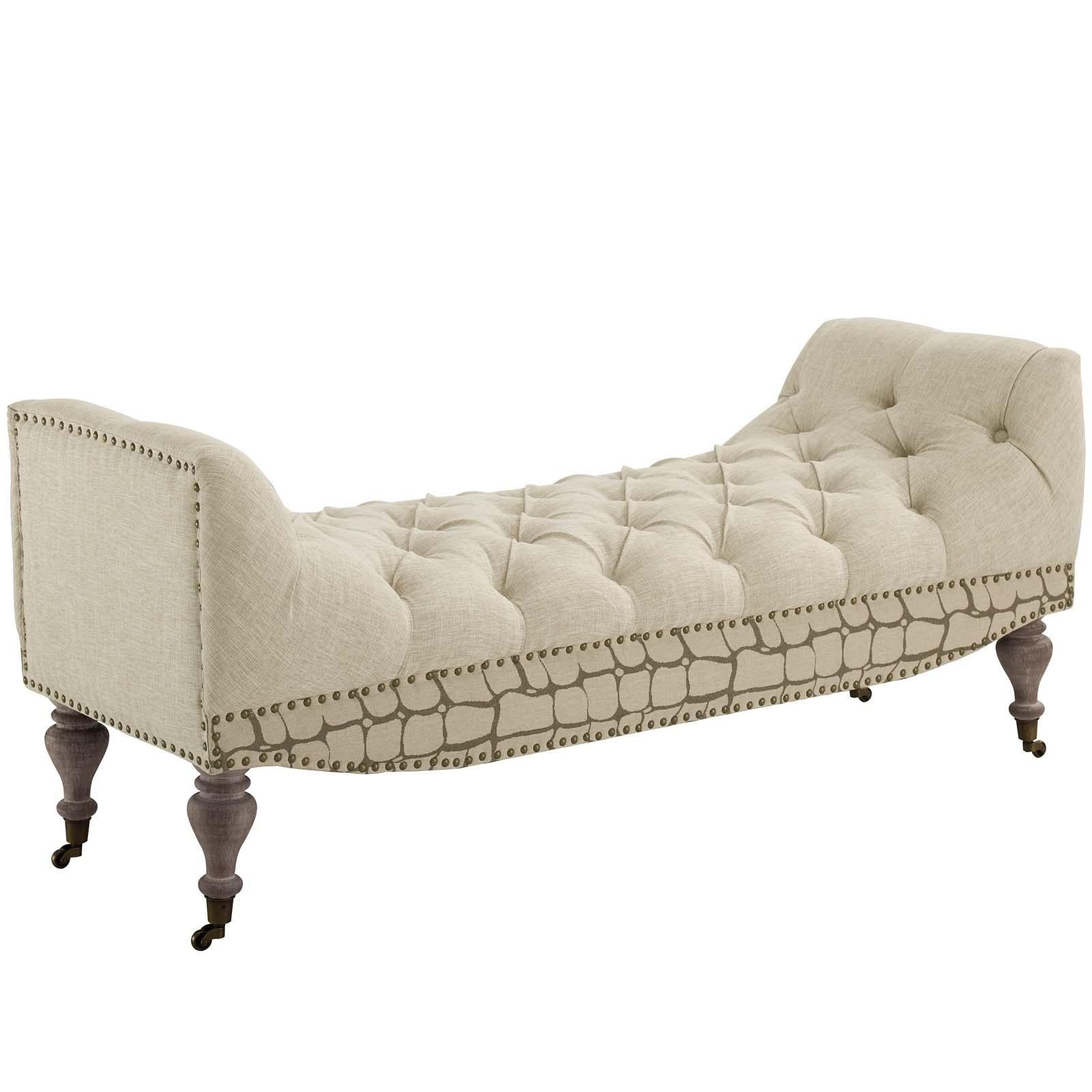 Modway Furniture Modern Roland Vintage French Upholstered Fabric Bench - EEI-3372