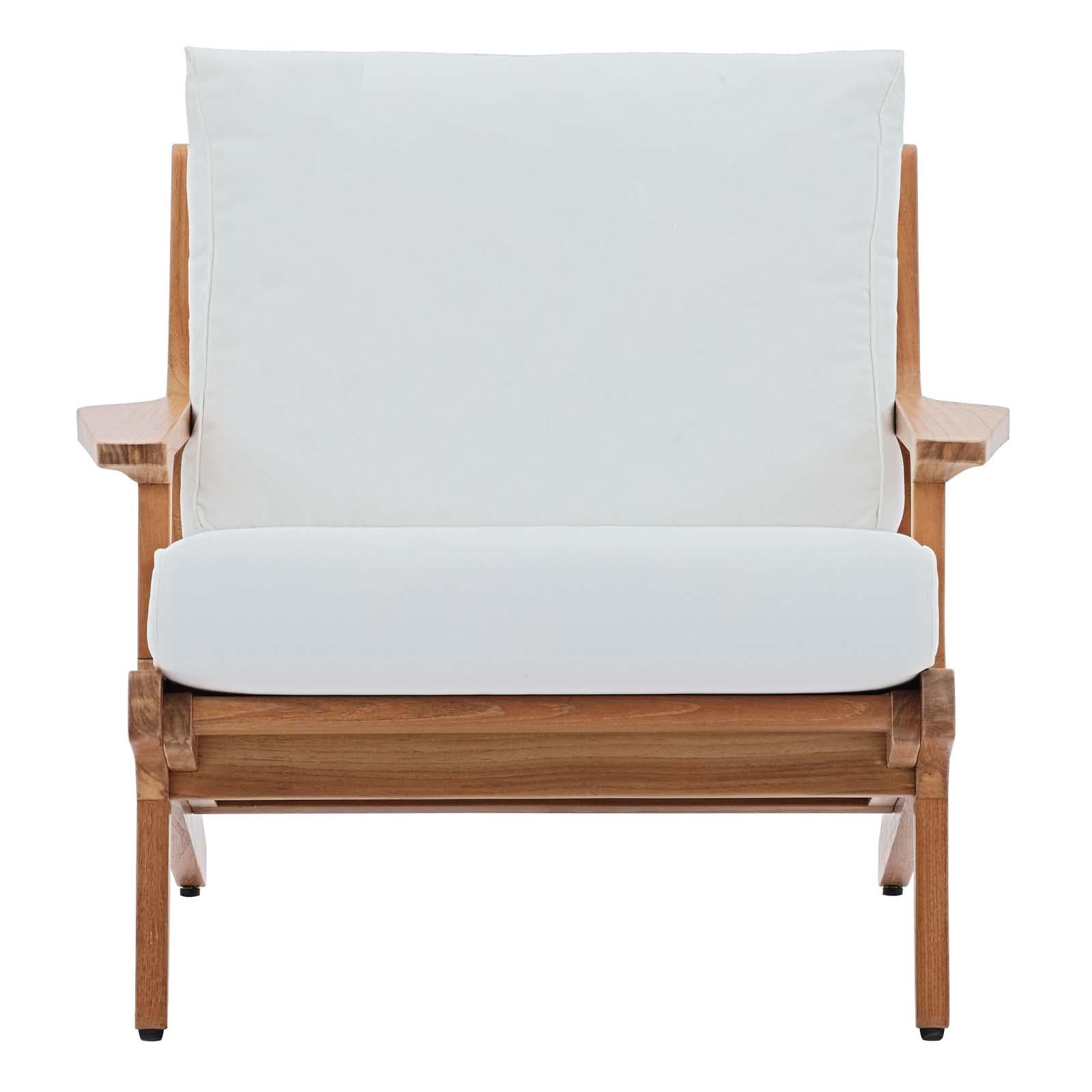 Modway Furniture Modern Saratoga 4 Piece Outdoor Patio Teak Set - EEI-3375