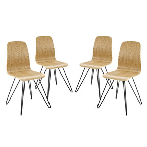 Modway Furniture Modern Drift Dining Side Chair Set of 4 - EEI-3379