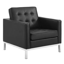 Modway Furniture Modern Loft Tufted Upholstered Faux Leather Armchair - EEI-3391