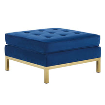 Modway Furniture Modern Loft Gold Stainless Steel Leg Performance Velvet Ottoman - EEI-3396