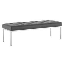 Modway Furniture Modern Loft Tufted Large Upholstered Faux Leather Bench - EEI-3397