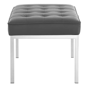 Modway Furniture Modern Loft Tufted Medium Upholstered Faux Leather Bench - EEI-3400