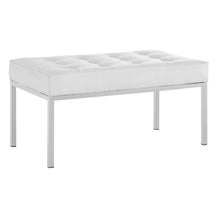 Modway Furniture Modern Loft Tufted Medium Upholstered Faux Leather Bench - EEI-3400