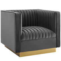 Modway Furniture Modern Sanguine Vertical Channel Tufted Accent Performance Velvet Armchair - EEI-3406