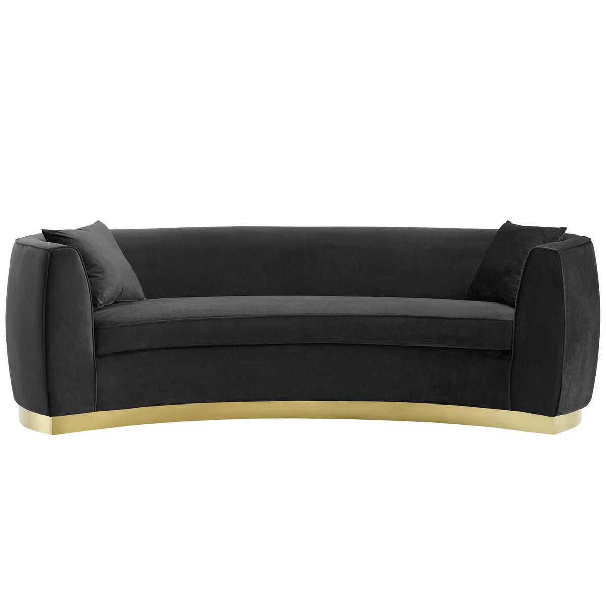 Modway Furniture Modern Resolute Curved Performance Velvet Sofa - EEI-3408