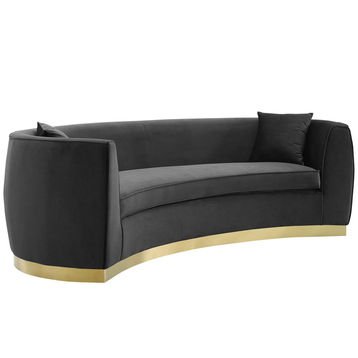Modway Furniture Modern Resolute Curved Performance Velvet Sofa - EEI-3408