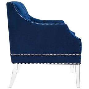Modway Furniture Modern Proverbial Tufted Button Accent Performance Velvet Armchair - EEI-3413