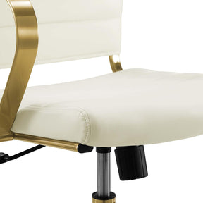 Modway Furniture Modern Jive Gold Stainless Steel Highback Office Chair - EEI-3417