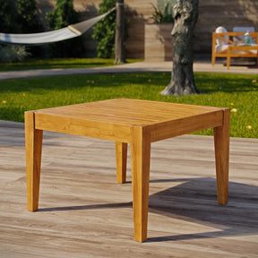 Modway Furniture Modern Northlake Outdoor Patio Premium Grade A Teak Wood Side Table - EEI-3431