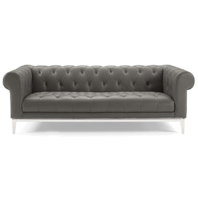 Modway Furniture Modern Idyll Tufted Button Upholstered Leather Chesterfield Sofa - EEI-3441