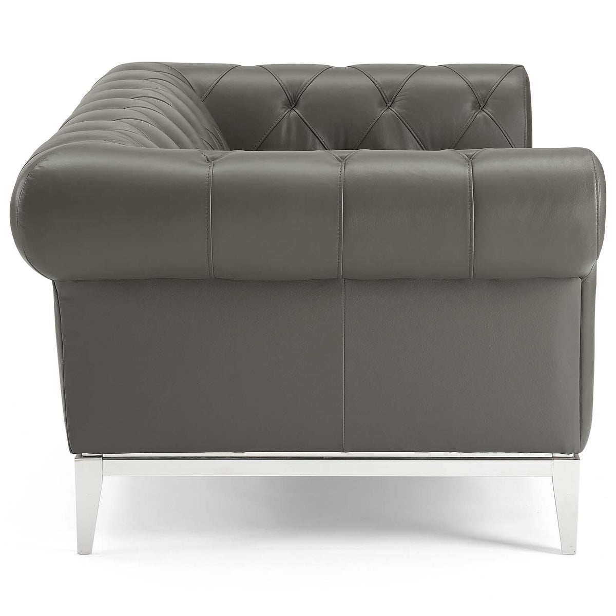 Modway Furniture Modern Idyll Tufted Button Upholstered Leather Chesterfield Loveseat - EEI-3442