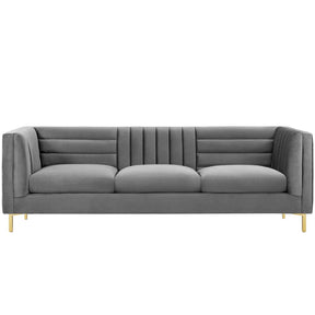 Modway Furniture Modern Ingenuity Channel Tufted Performance Velvet Sofa - EEI-3454