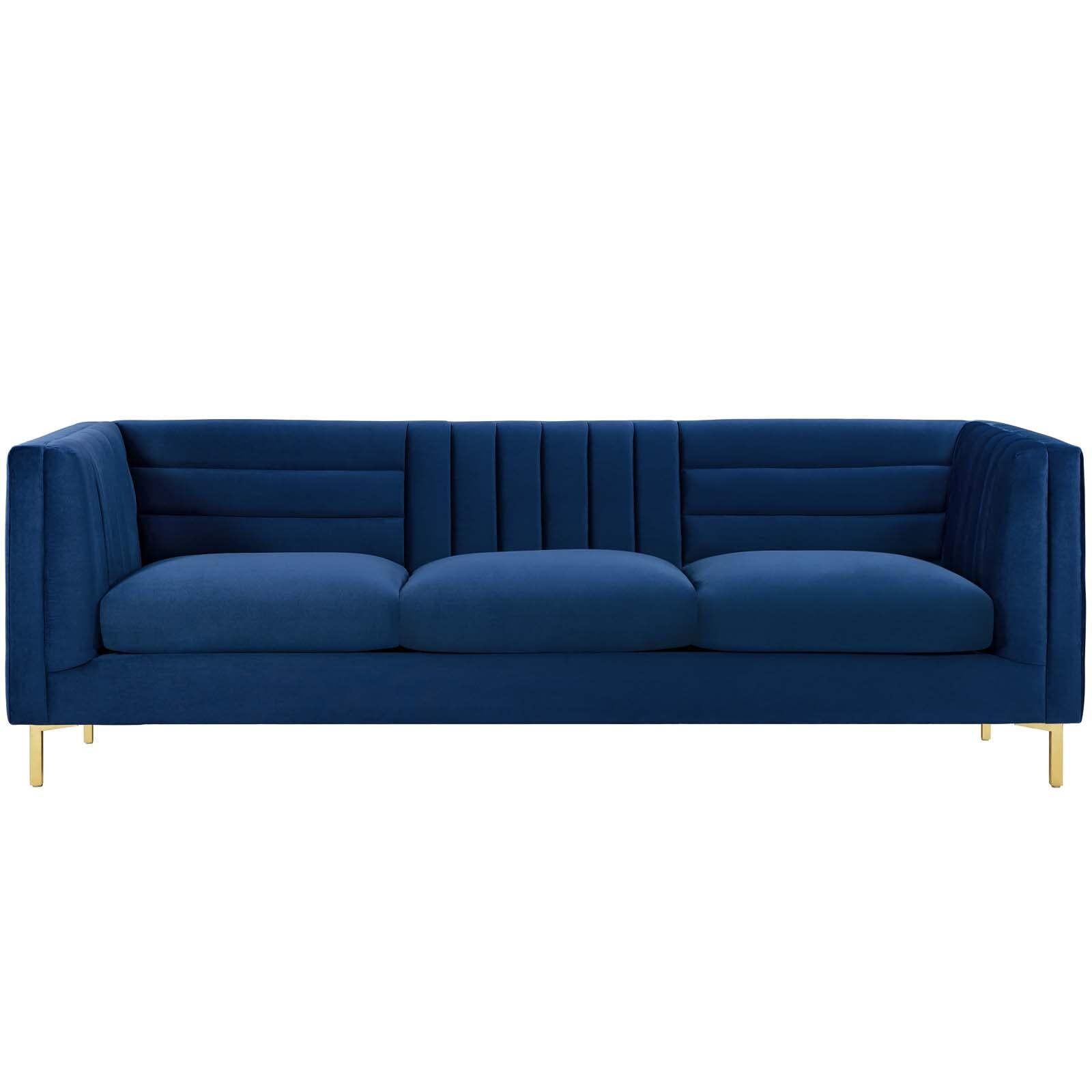 Modway Furniture Modern Ingenuity Channel Tufted Performance Velvet Sofa - EEI-3454