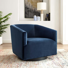 Modway Furniture Modern Twist Accent Lounge Performance Velvet Swivel Chair - EEI-3456
