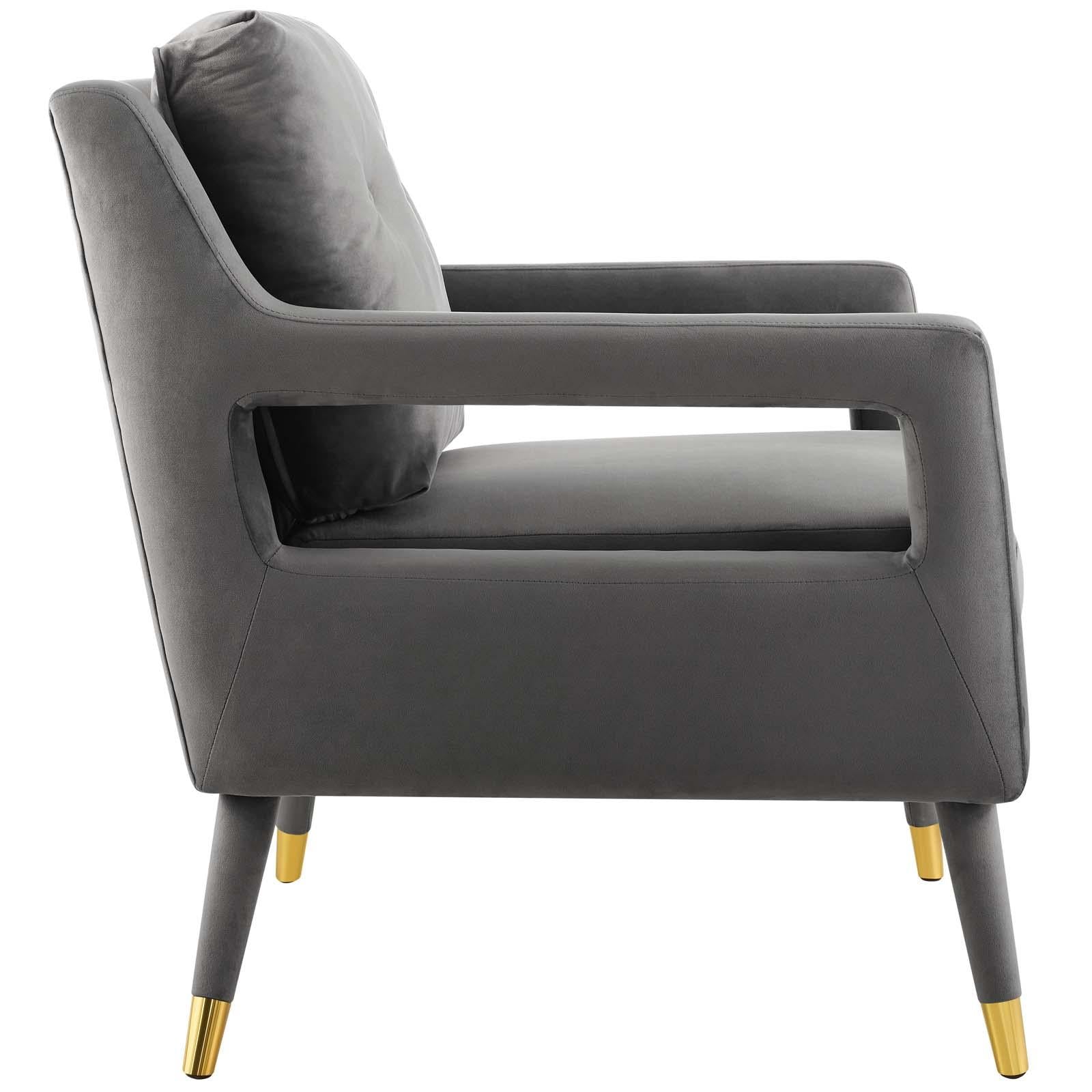 Modway Furniture Modern Premise Accent Lounge Performance Velvet Armchair - EEI-3457