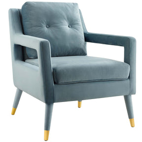 Modway Furniture Modern Premise Accent Lounge Performance Velvet Armchair - EEI-3457