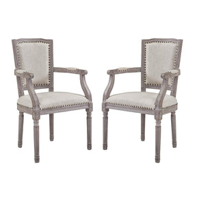 Modway Furniture Modern Penchant Dining Armchair Upholstered Fabric Set of 2 - EEI-3462