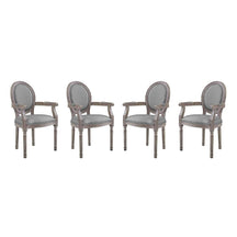 Modway Furniture Modern Emanate Dining Armchair Upholstered Fabric Set of 4 - EEI-3466