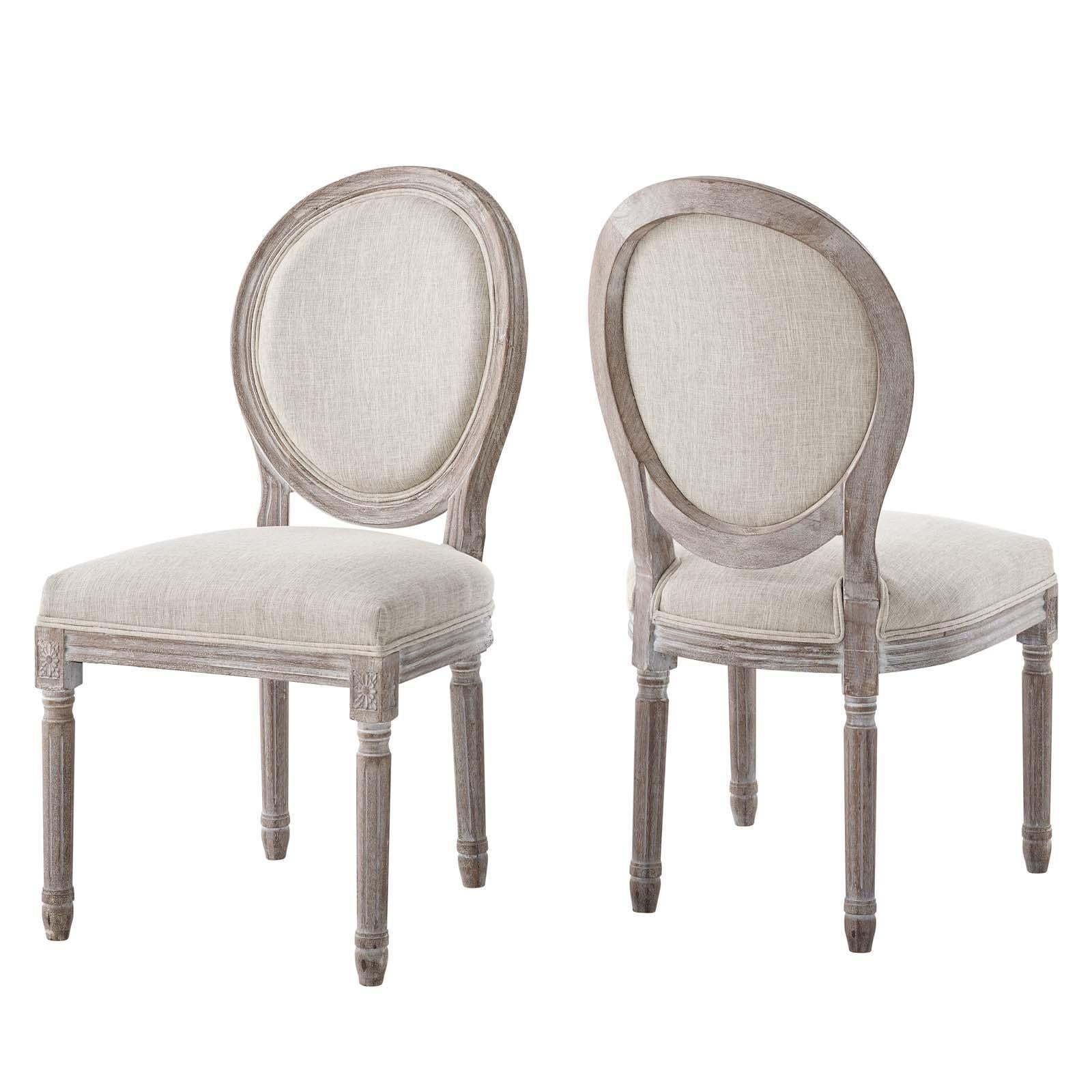 Modway Furniture Modern Emanate Dining Side Chair Upholstered Fabric Set of 2 - EEI-3467