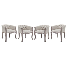 Modway Furniture Modern Crown Dining Armchair Upholstered Fabric Set of 4 - EEI-3469