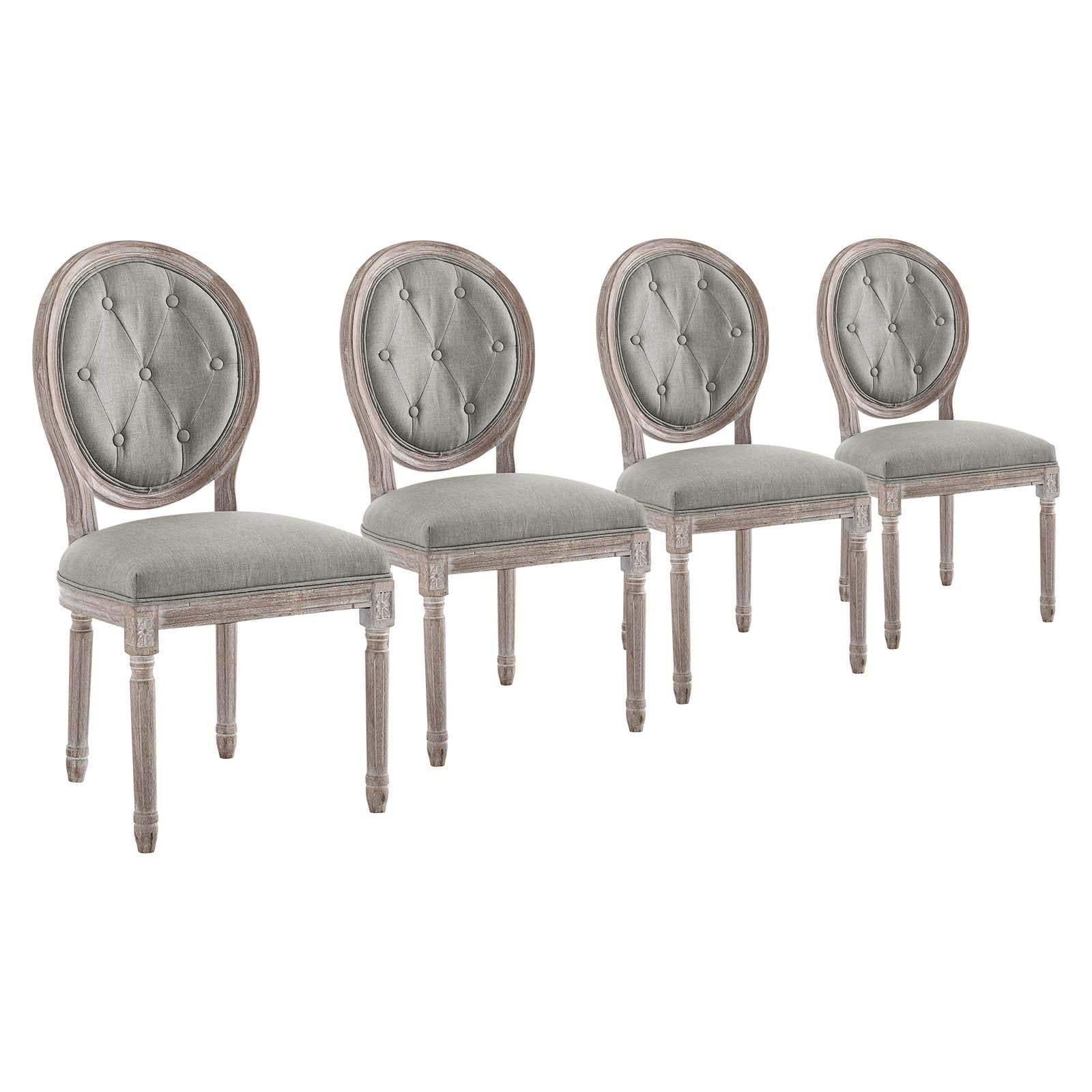 Modway Furniture Modern Arise Dining Side Chair Upholstered Fabric Set of 4 - EEI-3470