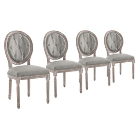 Modway Furniture Modern Arise Dining Side Chair Upholstered Fabric Set of 4 - EEI-3470
