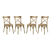 Modway Furniture Modern Gear Dining Side Chair Set of 4 - EEI-3482