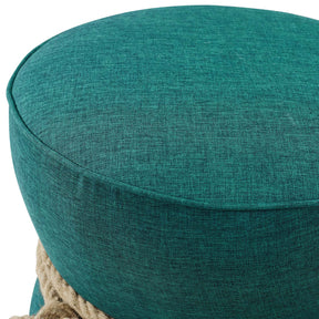 Modway Furniture Modern Beat Nautical Rope Upholstered Fabric Ottoman - EEI-3483