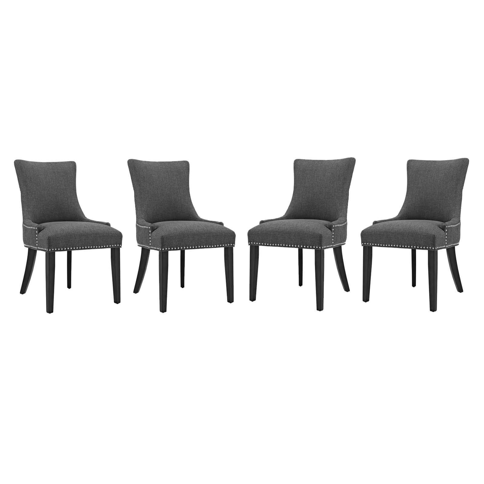 Modway Furniture Modern Marquis Dining Chair Fabric Set of 4 - EEI-3497