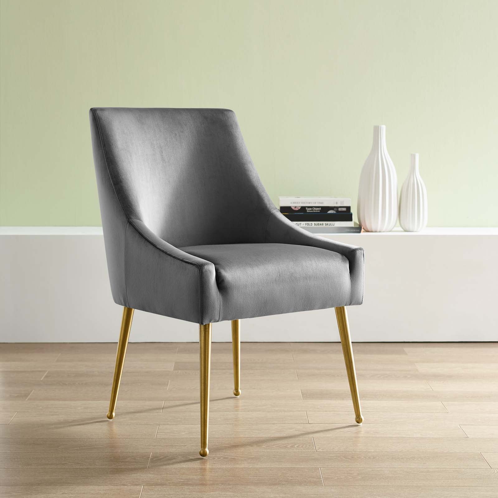 Modway Furniture Modern Discern Upholstered Performance Velvet Dining Chair - EEI-3508