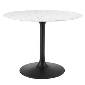 Modway Furniture Modern Lippa 40" Round Artificial Marble Dining Table - EEI-3526
