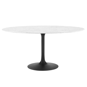 Modway Furniture Modern Lippa 60" Round Artificial Marble Dining Table - EEI-3529